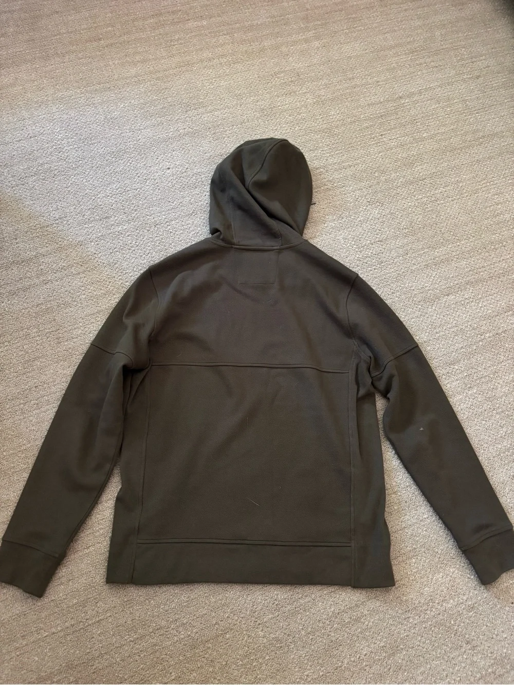 Banana Republic Men's Olive Green Zip-Up Hoodie